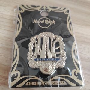 Hard Rock Cafe Gold Filigree Pin